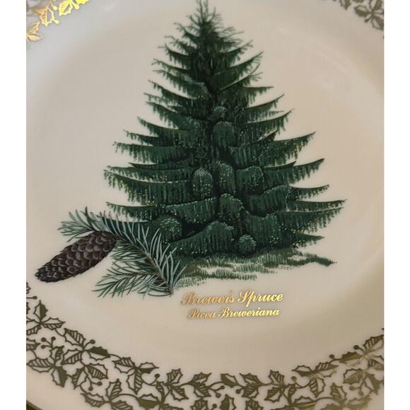 Lenox "BREWER'S SPRUCE" VTG 1980 Christmas Tree Holiday Collectors Plate Flyer - Picture 3 of 6